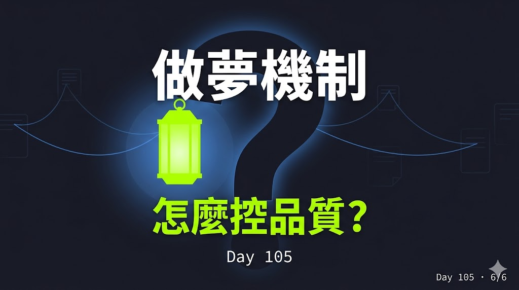 Day 105 我的第二大腦長這樣——Obsidian 加 Claude,三層機制全公開 — 投影片 7