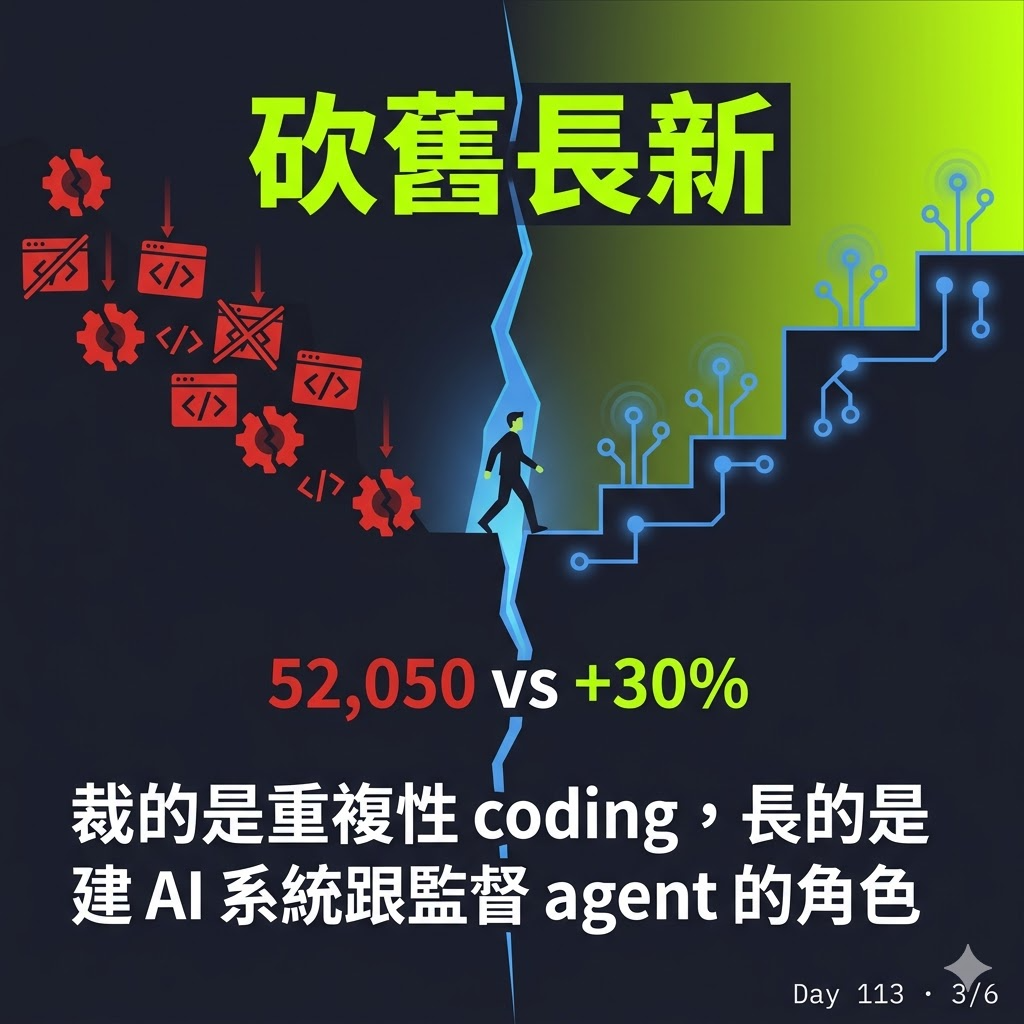 Day 113 AI 時代軟體工程師會被淘汰?最新數據說的跟你想的不一樣 — 投影片 3