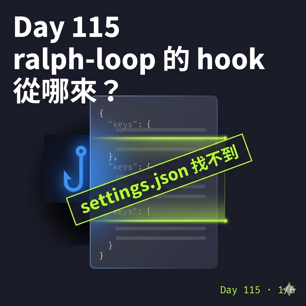 Day 115 【Claude Code → Codex 踩坑 01】ralph-loop plugin 原理? — 投影片 1