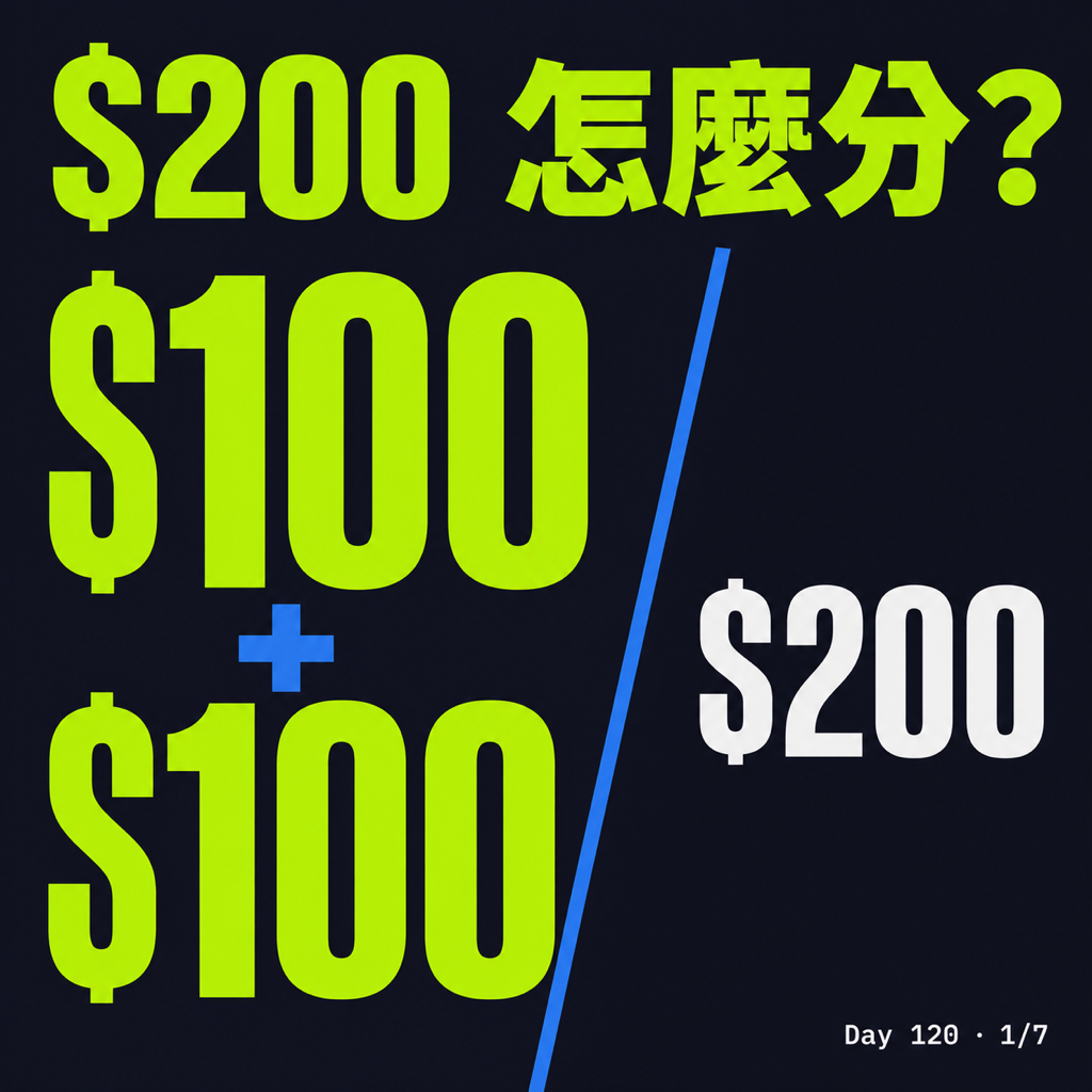 Day 120 不是 Claude vs Codex,而是 Claude AND Codex:$200 的 AI 工具訂閱策略 — 投影片 1