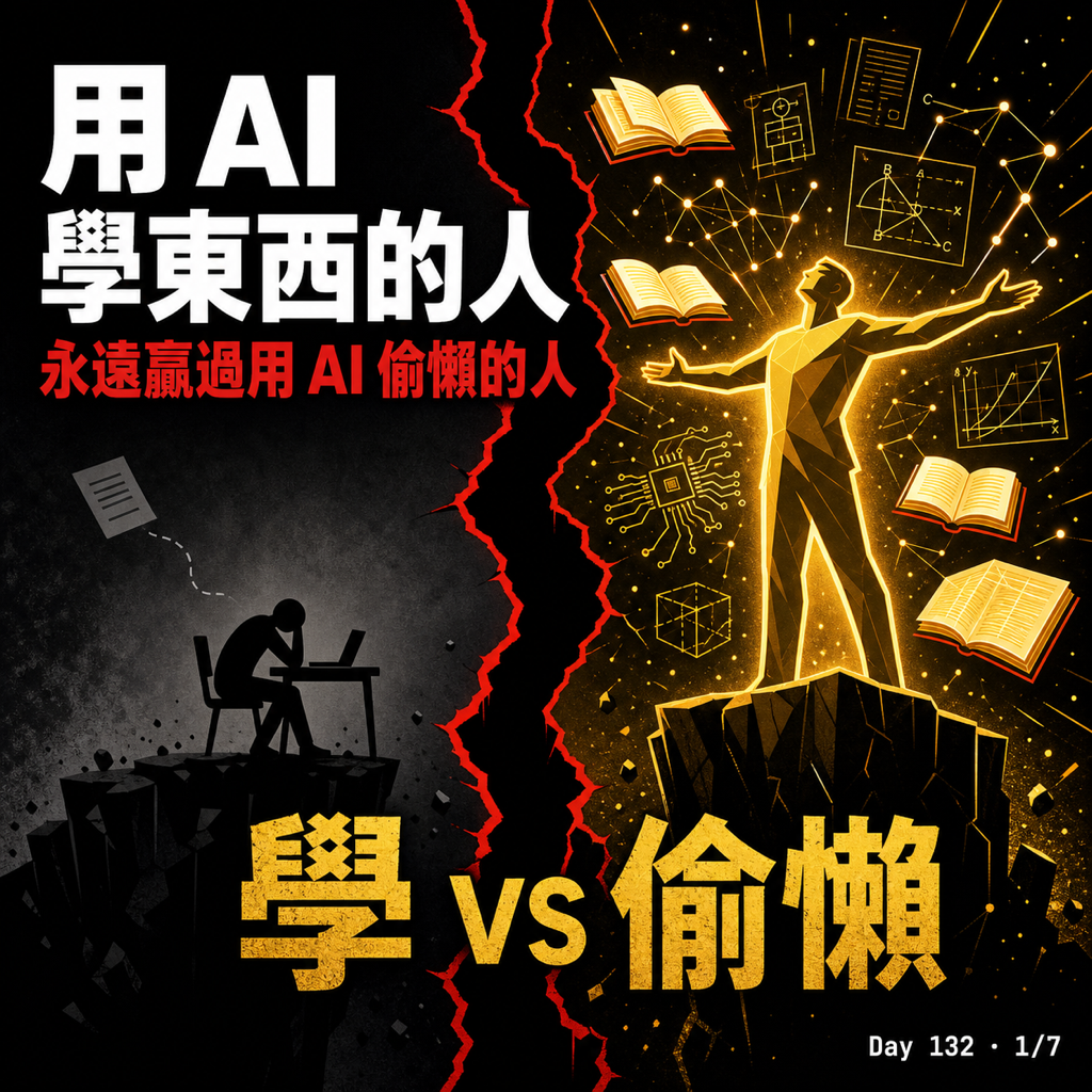 Day 132 Mark Cuban:用 AI 學東西的人,永遠贏過用 AI 偷懶的人 — 投影片 1