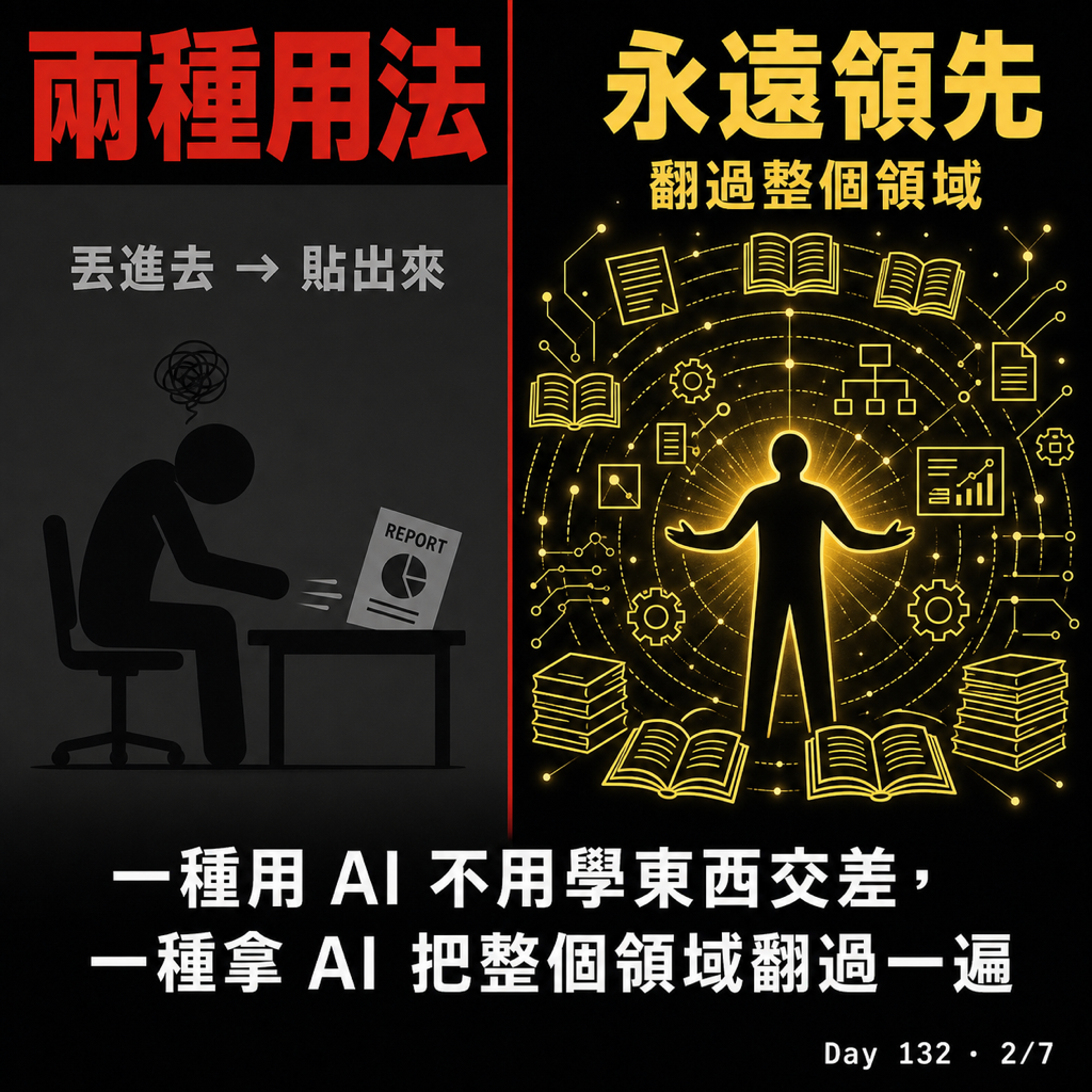 Day 132 Mark Cuban:用 AI 學東西的人,永遠贏過用 AI 偷懶的人 — 投影片 2