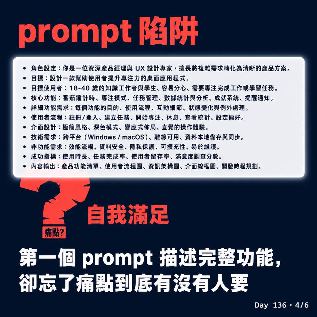 Day 136 AI 讓做產品變簡單,但做成產品變更難了 — 投影片 4