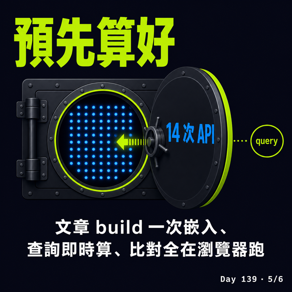 Day 139 朋友找不到我寫過的舊文,所以我幫網站加上語意搜尋 — 投影片 5