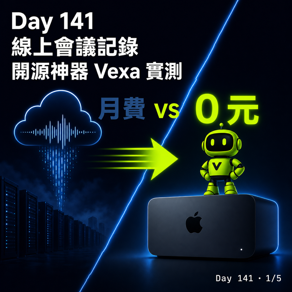 Day 141 線上會議記錄開源神器 Vexa 實測 — 投影片 1