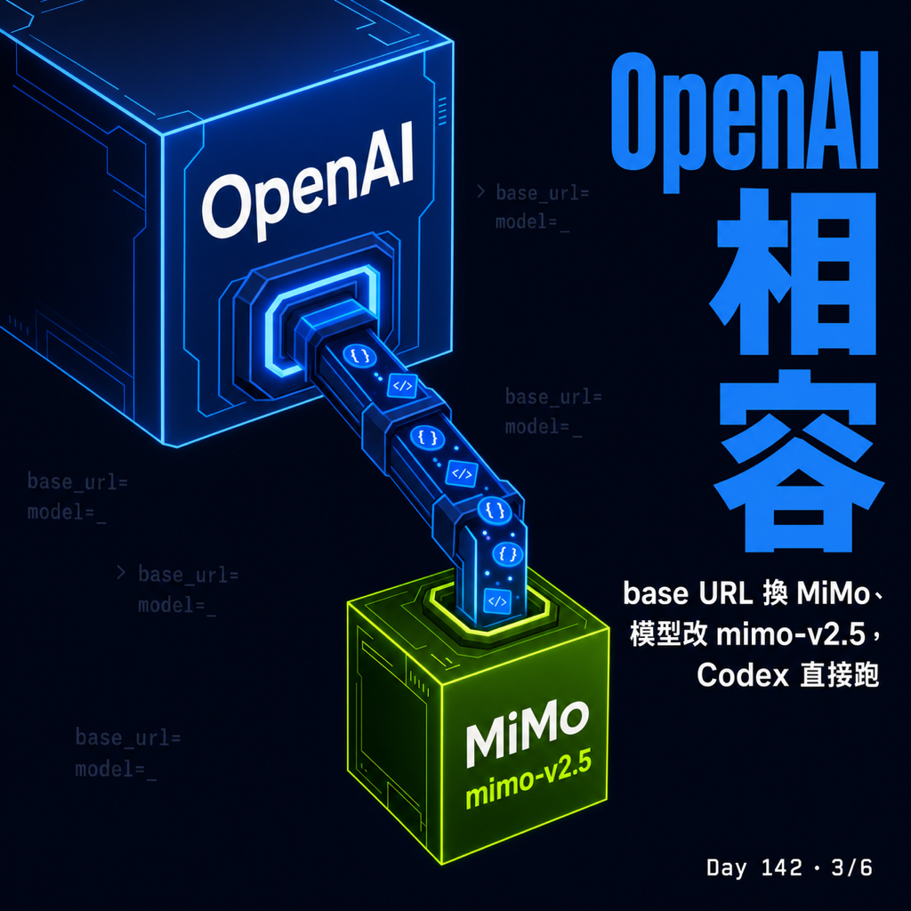 Day 142 小米 MiMo 免費 token 申請實測 — 投影片 3