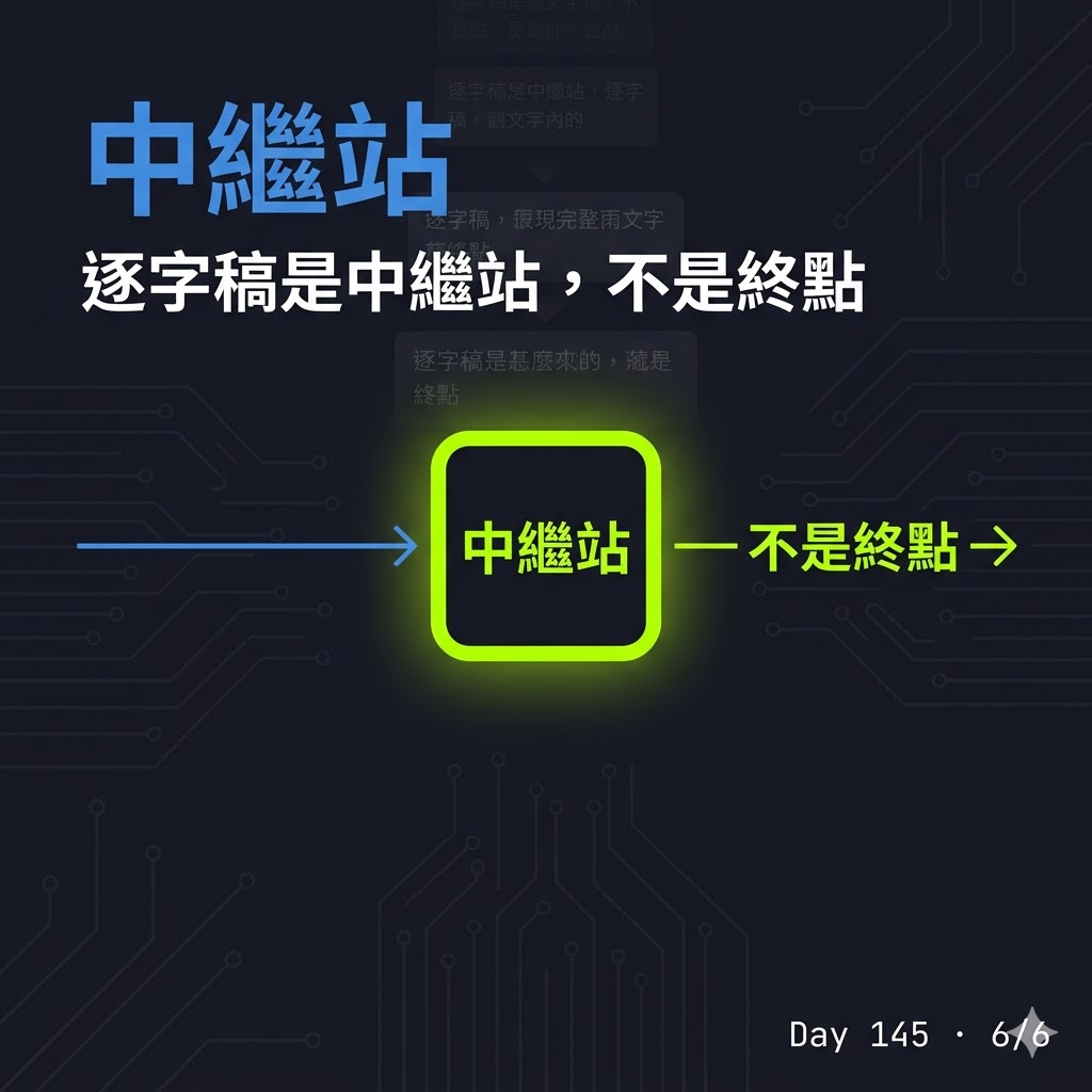 Day 145 逐字稿不要直接拿來用 — 投影片 6