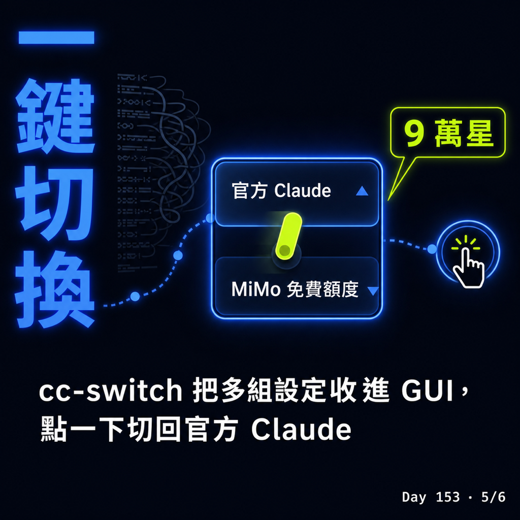 Day 153 Claude 額度用完,換 MiMo 接著跑 — 投影片 5