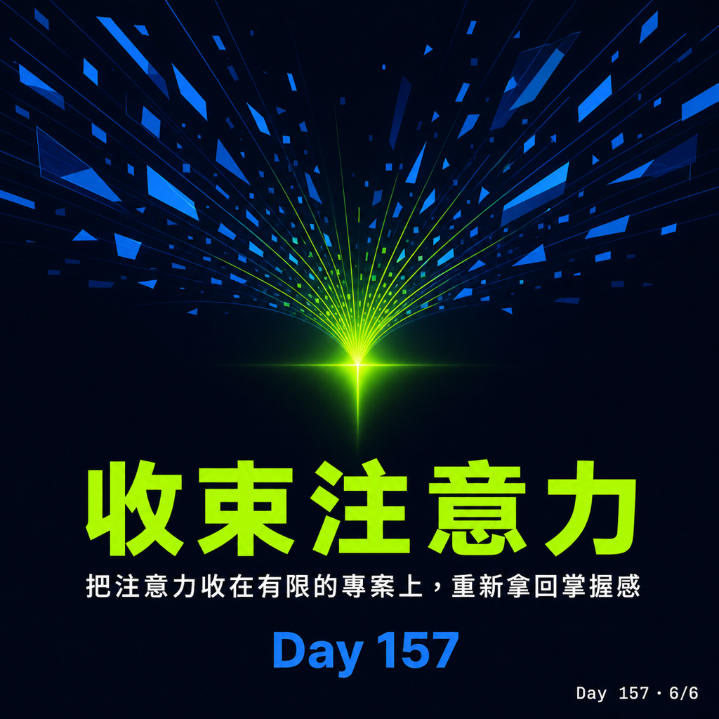 Day 157 AI 幫我做事,注意力卻被犧牲 — 投影片 6