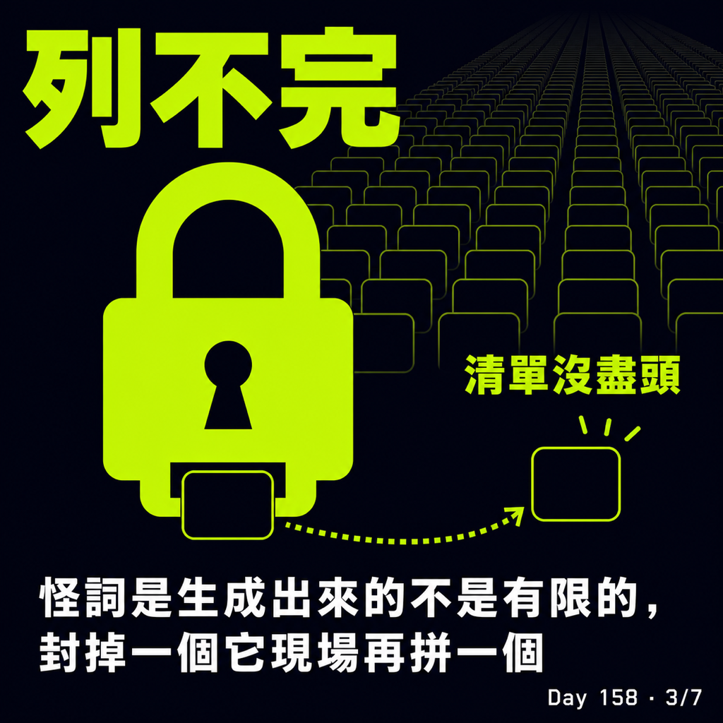 Day 158 AI 的怪詞為什麼列不完 — 投影片 3