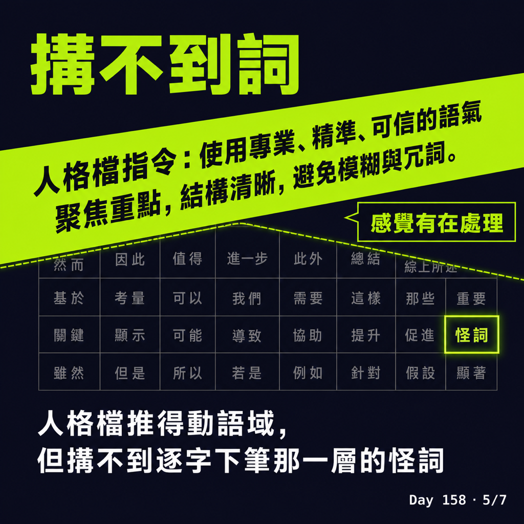 Day 158 AI 的怪詞為什麼列不完 — 投影片 5