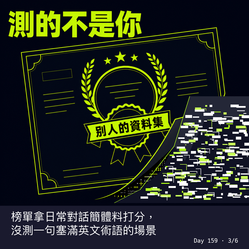 Day 159 會議逐字稿,我實測了七種本地模型 — 投影片 3
