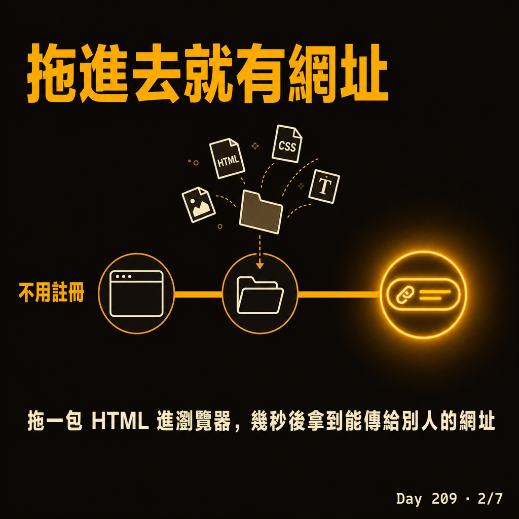 Day 209 不用登入就能發一個網站 — 投影片 2