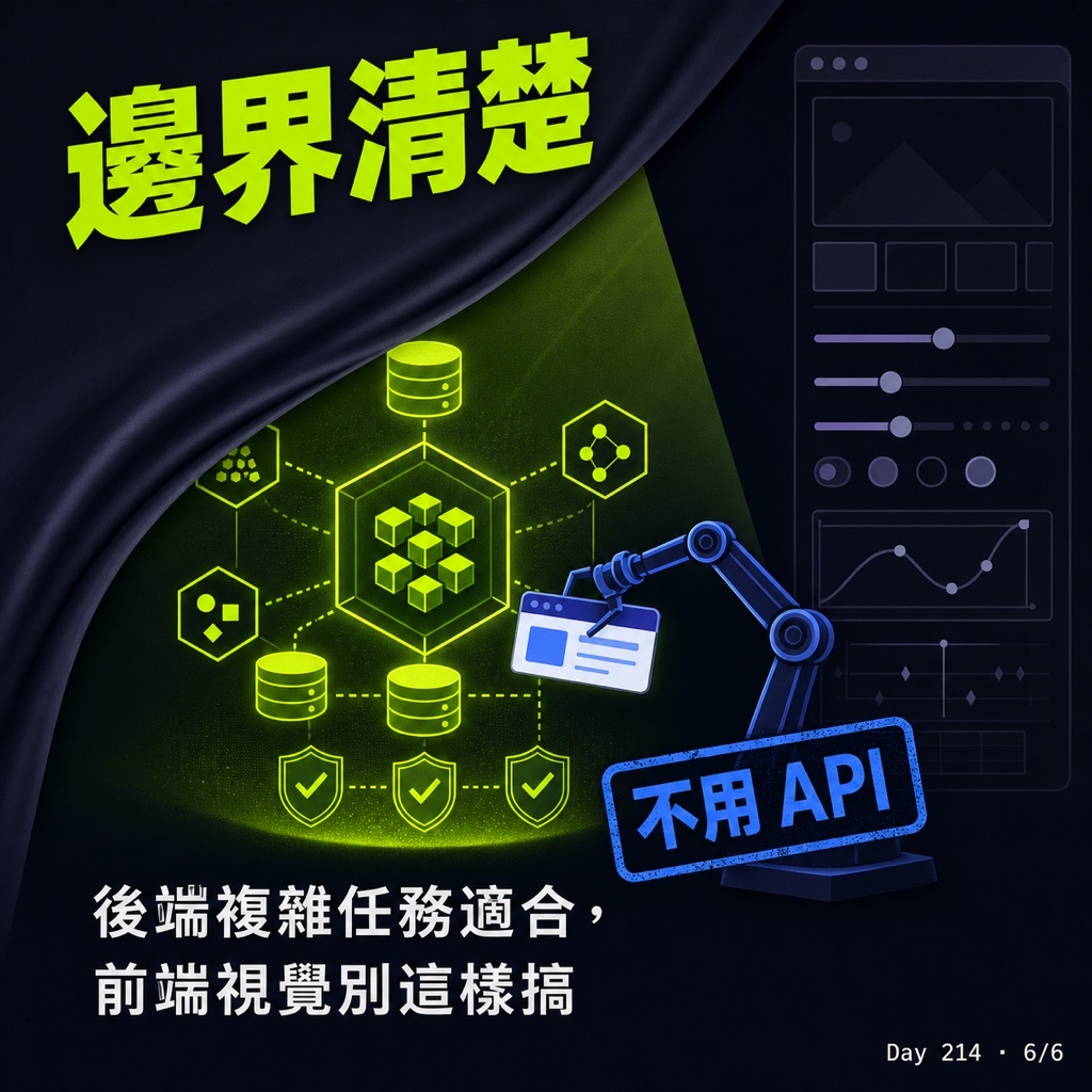 Day 214 讓兩個 AI 分工,一個寫一個驗 — 投影片 6