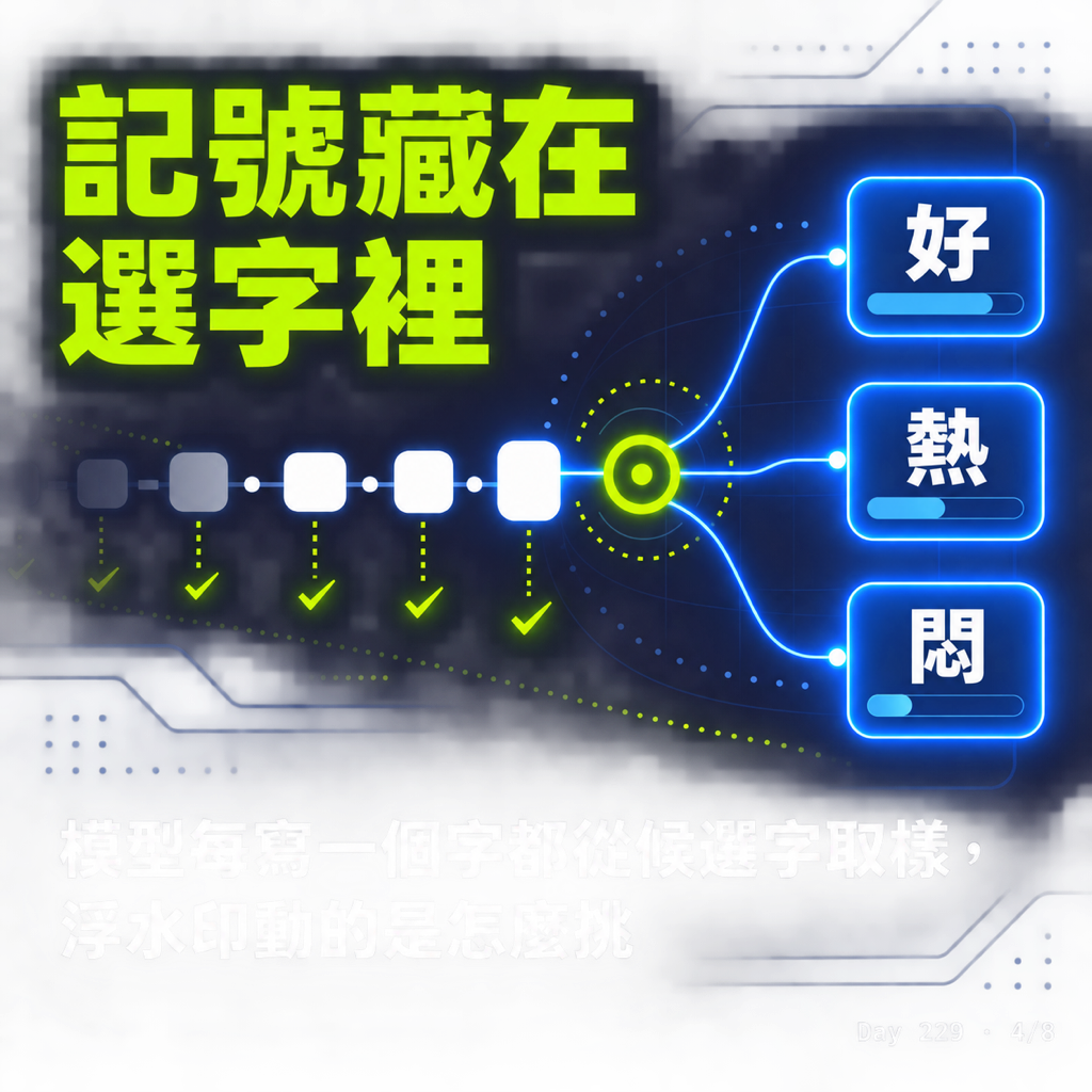 Day 229 AI 文字浮水印是怎麼運作的 — 投影片 4