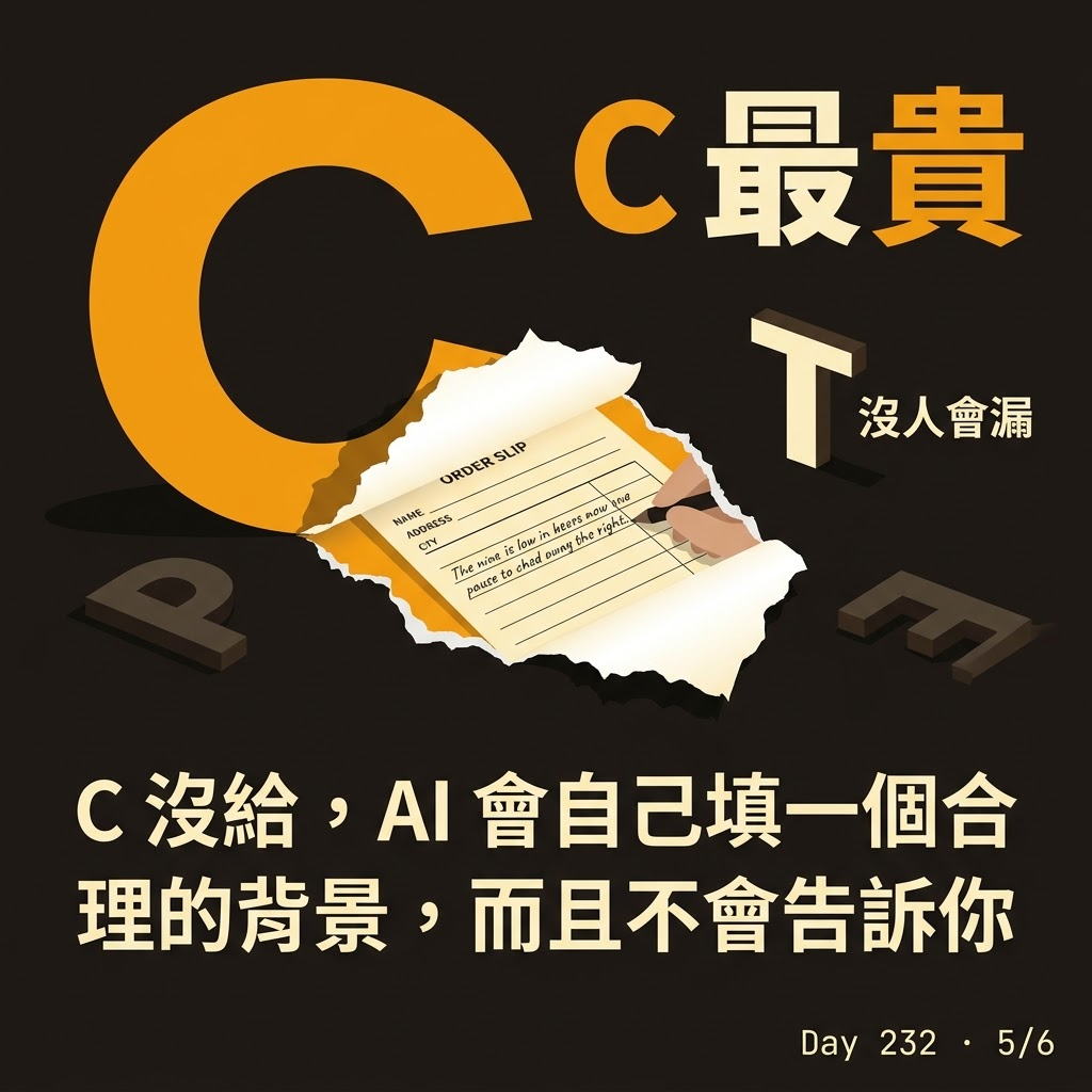 Day 232 你對 AI 只說要一杯飲料 — 投影片 5