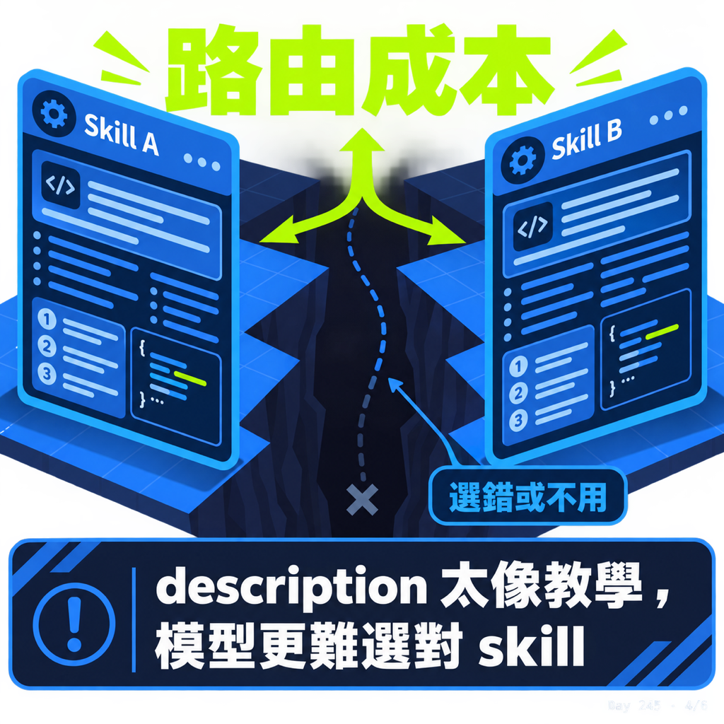 Day 245 skill 也會吃上下文 — 投影片 4