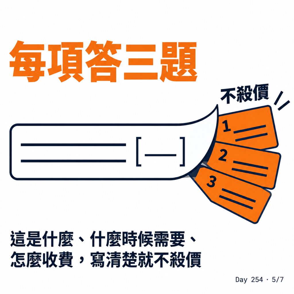 Day 254 把報價單改成一份可以勾選的選單 — 投影片 5