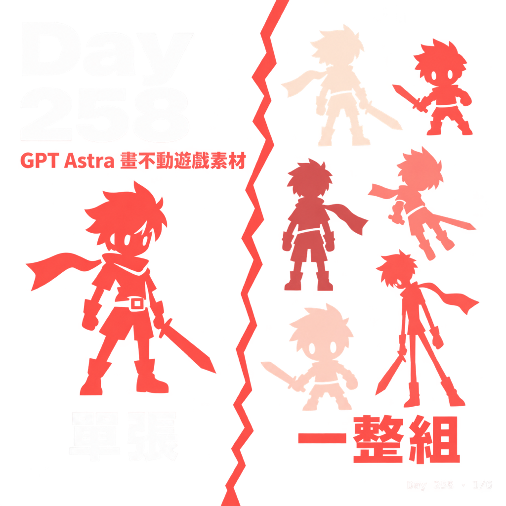 Day 258 GPT Astra 畫不動遊戲素材 — 投影片 1