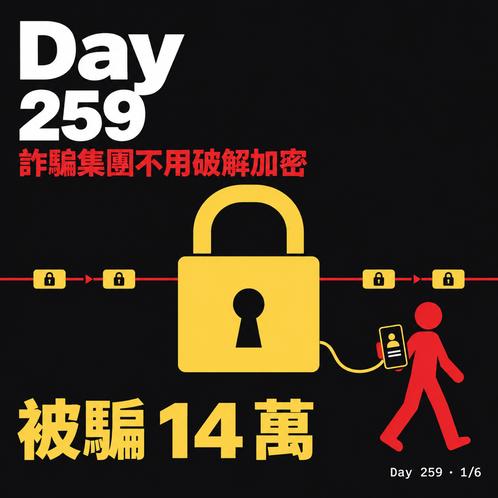 Day 259 詐騙集團不用破解加密 — 投影片 1