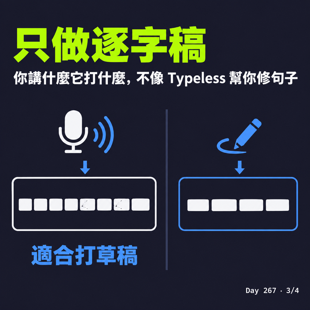 Day 267 ChatGPT 的語音輸入,任何 app 都能用 — 投影片 3