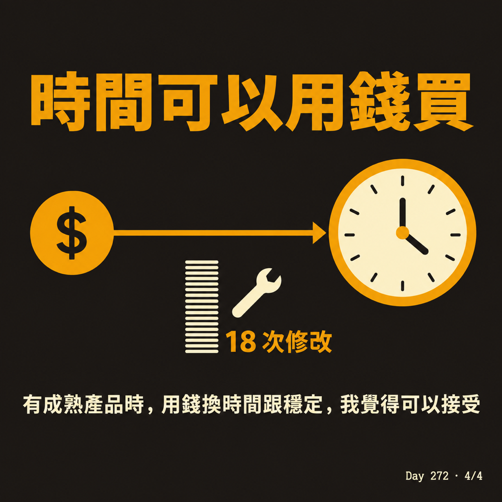 Day 272 自己做工具,最後那三成最貴 — 投影片 4