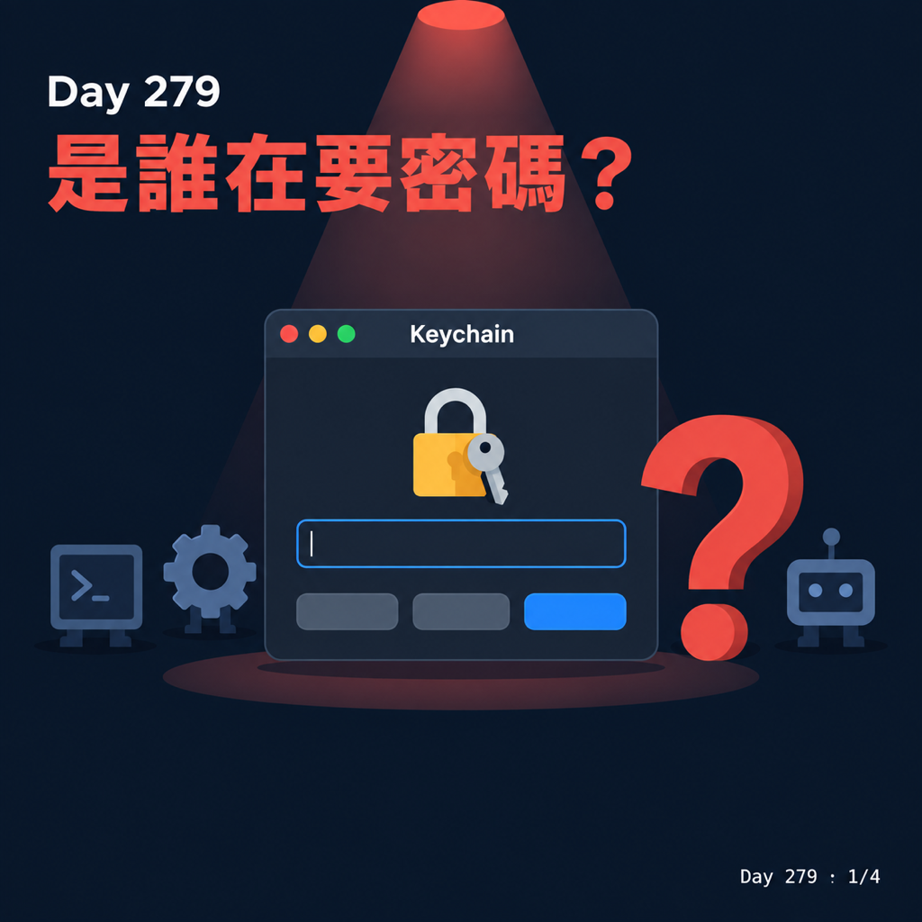 Day 279 電腦突然跳出要密碼,你知道是誰在要嗎? — 投影片 1