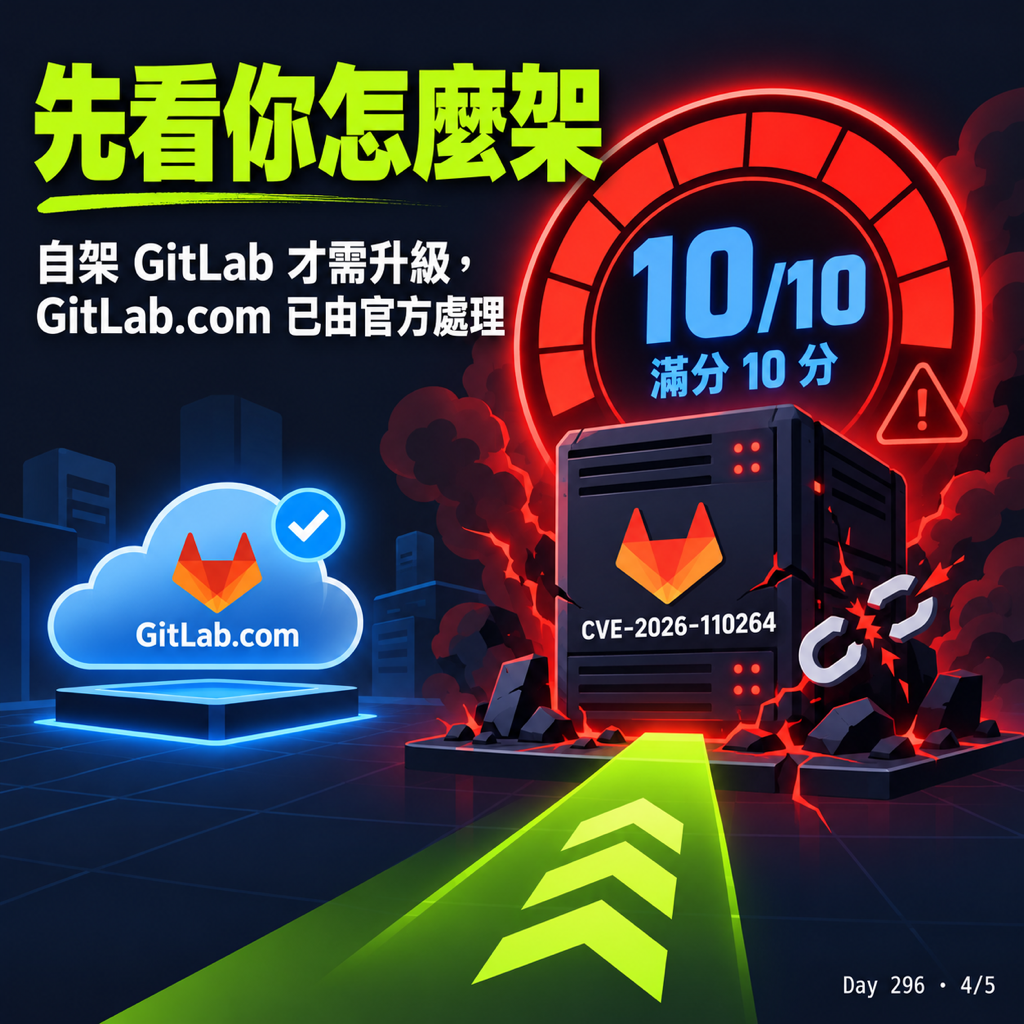 Day 296 這兩天一堆軟體發資安更新,PHP、Go、Node.js、Java、GitLab 都有,該修哪裡? — 投影片 4